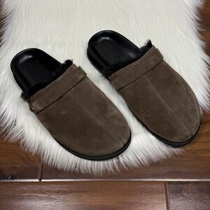 NEW Kurt Geiger‎ Men's Size 42 / US 9 Brown Suede Hatton Mule Slides